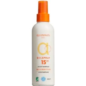 Apotekets Sol Spray SPF15, 200 ml (Udløb: 10/2025)